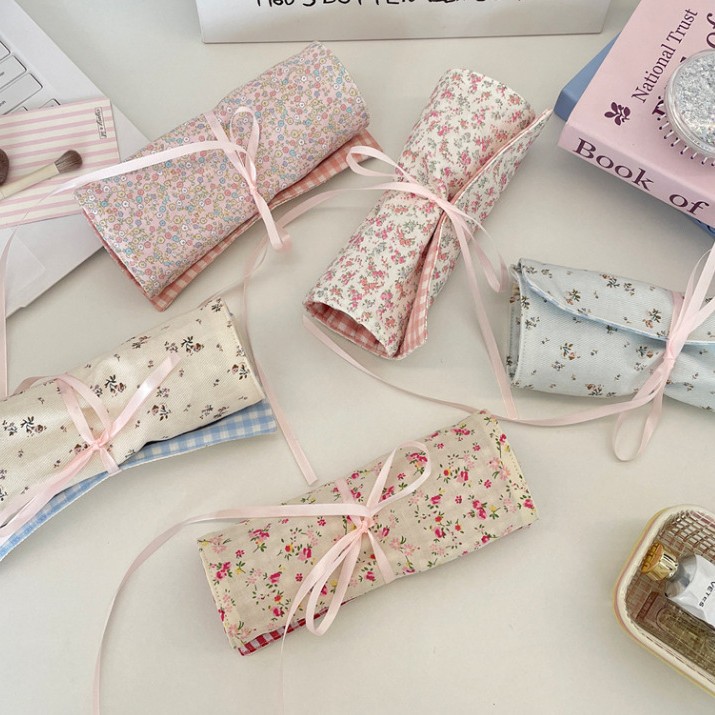 Beauty Preservation Makeup Bag - Borsa porta pennelli trucco floreale in