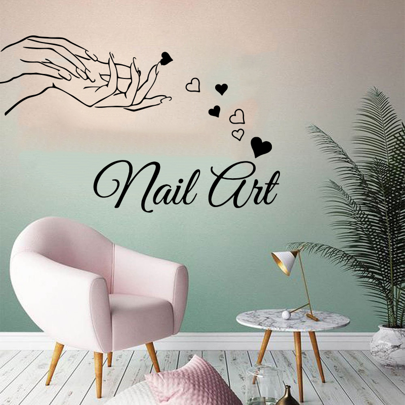 Beauty Makeup Girl - Bellezza Nail Salon Ragazza Mano Adesivo