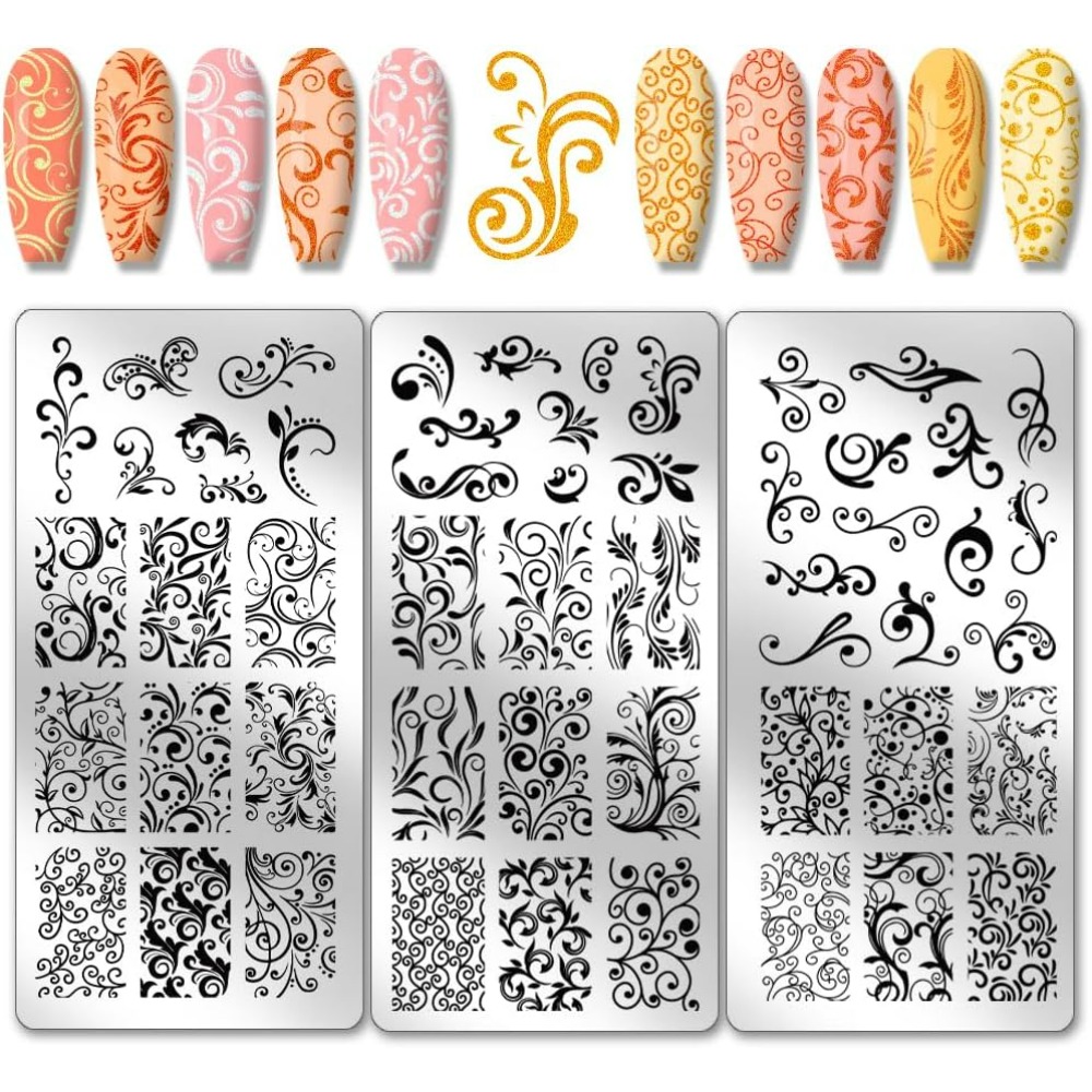 3 pezzi modelli per nail art c - Nail Art Stamping Kit recensione e prezzo