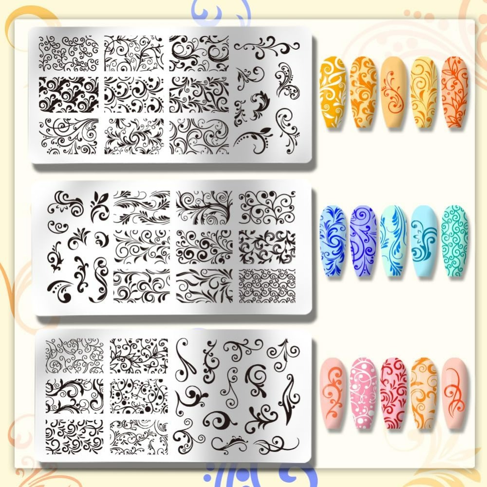 3 pezzi modelli per nail art c - Nail Art Stamping Kit recensione e prezzo