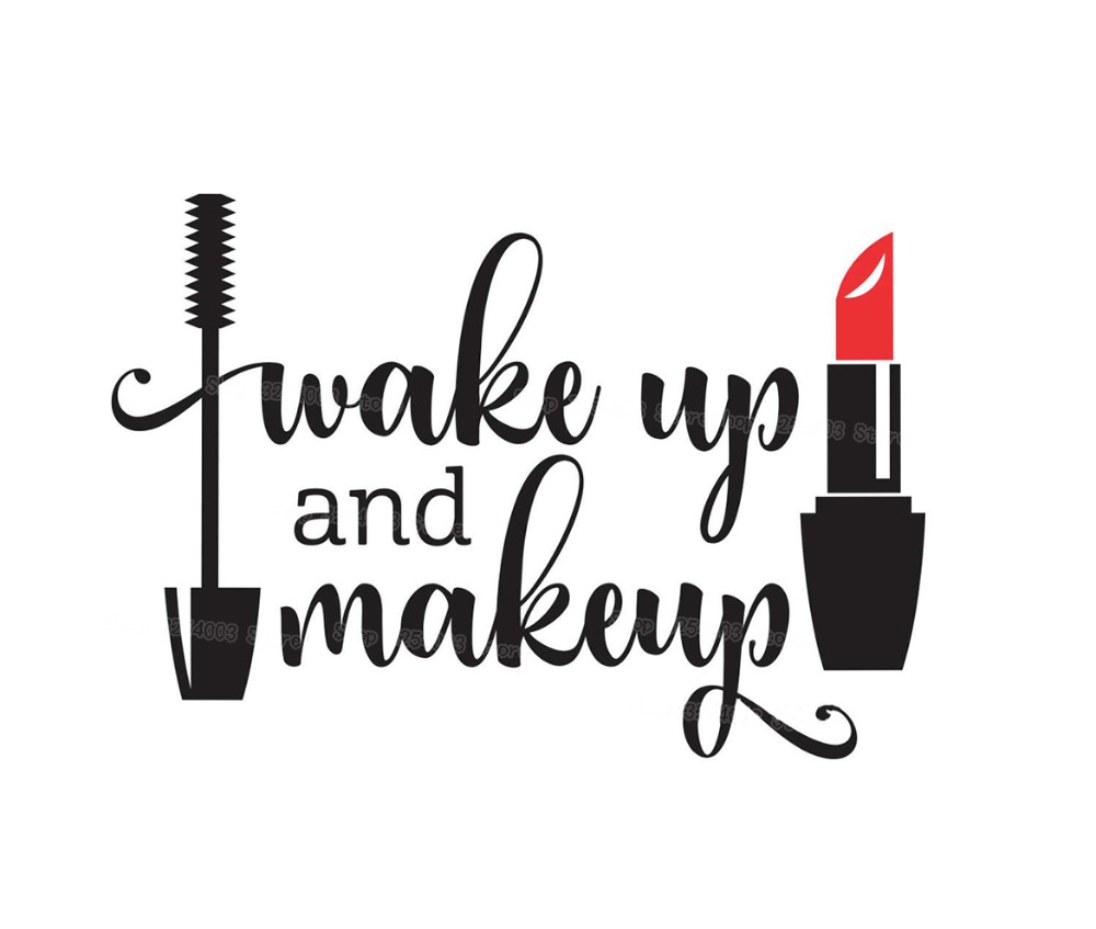 Sveglia e trucco Adesivi mural - Beauty Makeup Girl recensione e prezzo