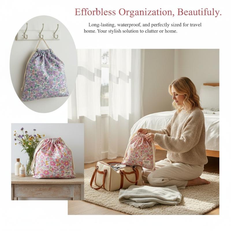 Borsa con coulisse in cotone f - Beauty Preservation Makeup Bag recensione e prezzo